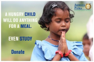 Just rs 750 can feed a child for an year !!!